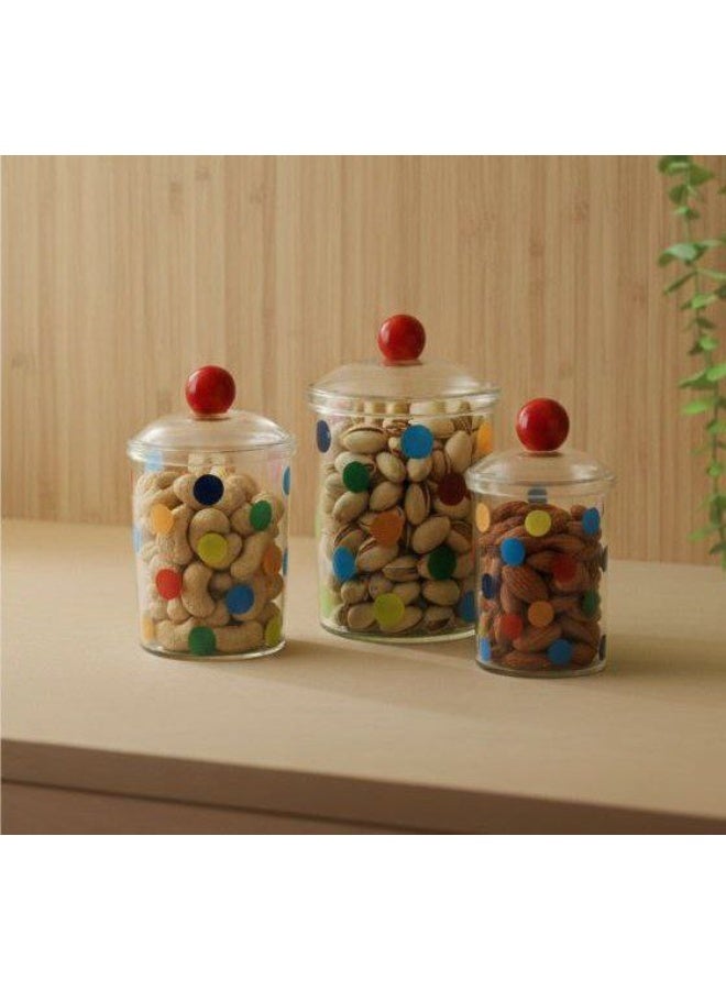 طقم بطرمانات شيك جدا 3*1 طقم كوفي منقط - Image 1